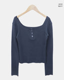 Aest U-neck Burton Ribbed T-shirt