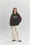 SNACK CAT Raglan Sweatshirt