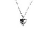 Tangle Heart Silver Chain Necklace