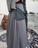 DL Layered Check Skirt