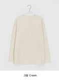 [unisex] Napyu Slit Over Plain Long Sleeve Tee