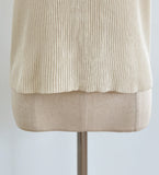 Gelato Color Matching Collar Cool Ribbed Knit