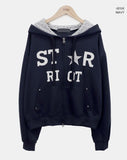 Hugo Star Two-Way Hooded Zip-Up