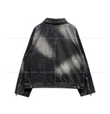 Darts Wrinkle Washing Denim Jacket