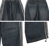 Menver Track Banding Denim Pants