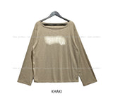 Butterful Print Off-Shoulder Long Sleeve