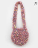 Pcong Bokashi Knit Fur Mini Shoulder Crossbody Bag