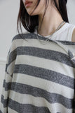 Striped Button Knit