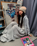 Maki Multi Stripe Color Matching Hood Zip-Up