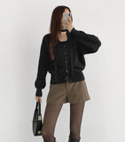 Year-End Party Look Mood Wool Luxury Short Pants
