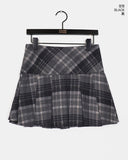 Pehi Check Pleated Skirt