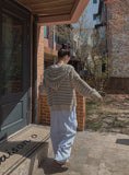 Field Stripe Mesh Warmer Hooded Zip-Up