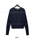 [wool 20%] Paul button detail v-neck knit