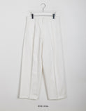 [unisex] Buten pin tuck cotton wide pants