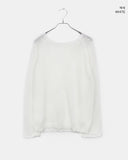 Pumi Round Neck See-Through Long Sleeve Knit