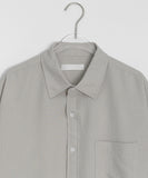 [unisex] Midender Summer Seersucker Over Short Sleeve Shirt