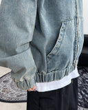 Rieki Washing Denim Hood Zip-Up