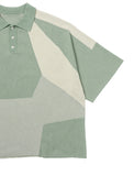 Paneled Two-Tone Polo Shirt