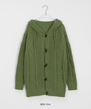 Shitori Duffel Cable Hood Knit Cardigan