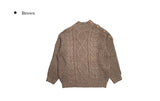 Ond Shoulder Slit Cable Knit One Piece