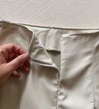 Aven Leather Wrap Mini Skirt