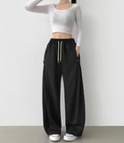 Folding Balloon Wide Banding Training Pants