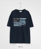 [unisex] Shihiru Printing Over Short Sleeve Tee