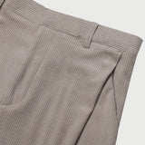 Deep corduroy one-tuck pants