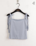 Tammi Ribbon Crop Strap Sleeveless