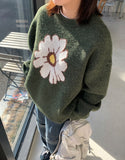 [unisex] Hipburn Flower Over Knit