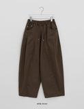 Kehilta Rivet Cotton Banding Balloon Wide Pants