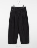 Shuiko Pintuck Wide Balloon Denim Pants