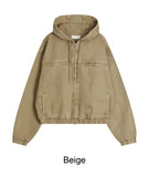 Pedo Dyeing Crop Hood Jacket