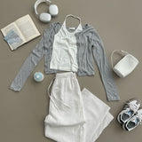 Linen Banding Wide Pants