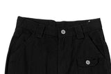 Buo Diagonal Cargo Pocket Cotton Bootcut Pants