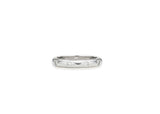 Essence Silver Moissanite Accent Point Ring