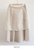 Rihelle Unbalanced Flare Midi Skirt