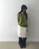 Baean Knit Banding Midi Skirt