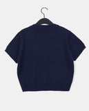 Tand 1980 Layered Cropped Short-Sleeved Knitwear