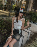 [U-DENIM/Special Product] Keto Washing Denim Mini Skirt
