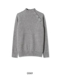 Vincent Mockneck Button Knit