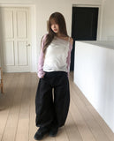 Soft Summer Raglan One-Shoulder Long Sleeve