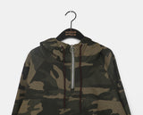 Teebu Camo Half Zip Hooded T-Shirt