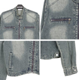 Piece Washed Crop Denim Jacket