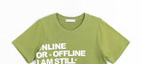 Dalran Lettering Printing Short Sleeve Tee