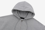 Sent brushed loose fit hood zip-up