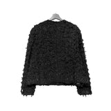 French tweed cropped jacket