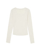 W Basic Round Square Neck Long Sleeve