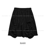 Motif Damage Banding Bermuda Pants