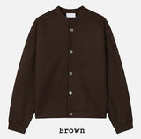 Flea Line Shoulder Wool Crop Cardigan